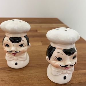 Vintage Japan Fat Chef Salt & Pepper Shaker